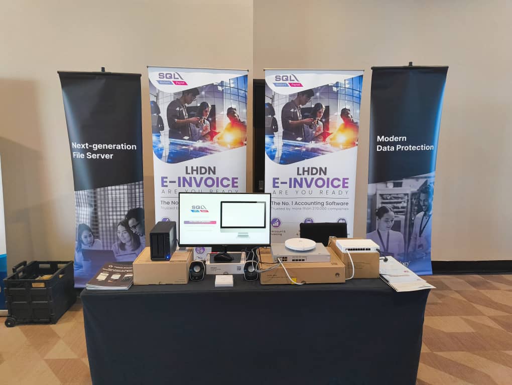 SQL Acc + Synology + Huawei Booth